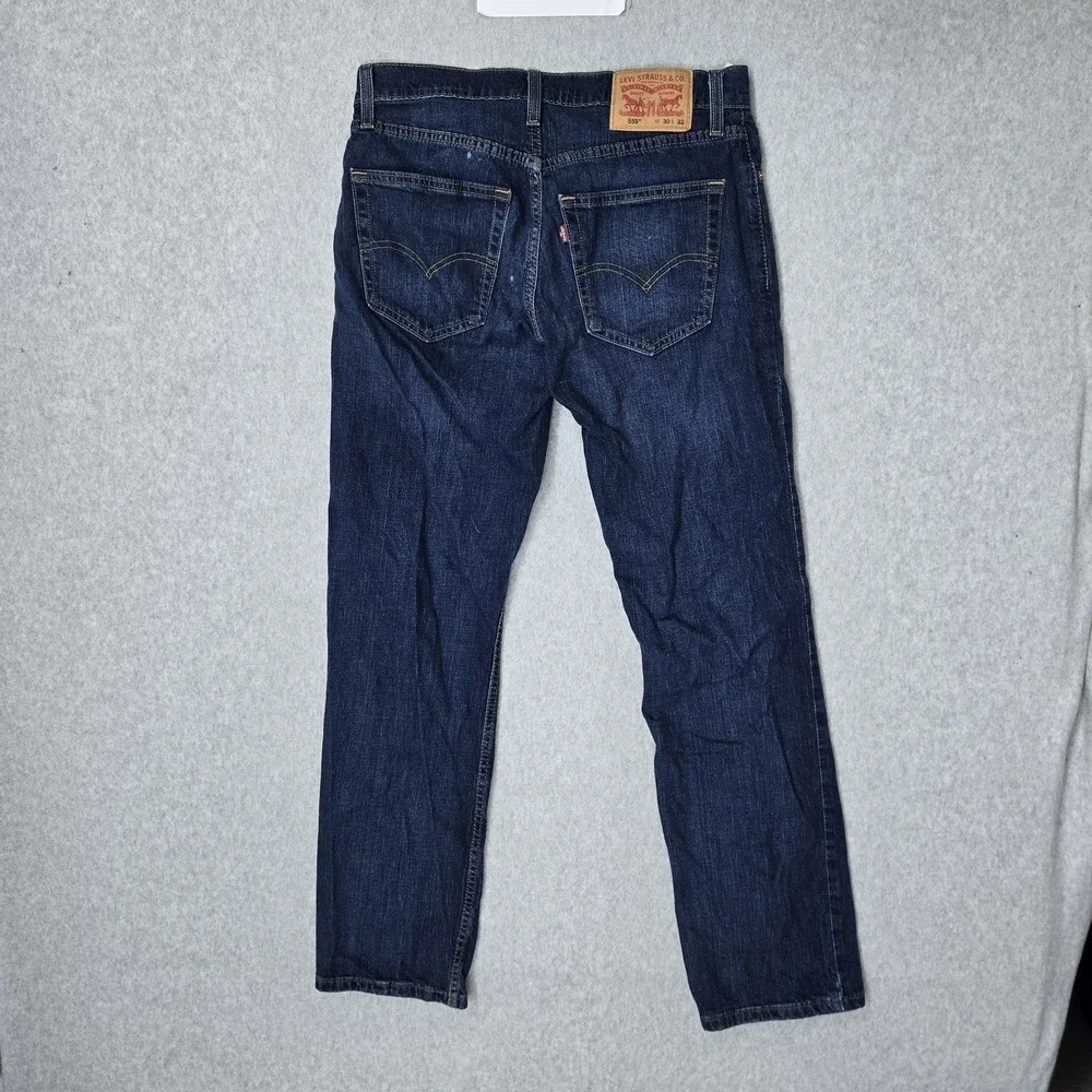 Levi's 559 Men Jeans 30X32 Dark Blue‎ Denim Relaxed Straight 30